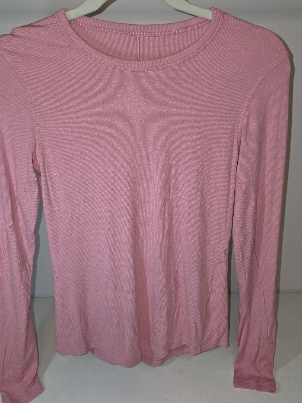 lululemon athletica Pink Long Sleeve Crewneck Top